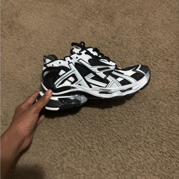 Balenciaga Black and White Sneakers - Picture 1 of 9